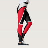 Rot und Schwarz Leggings (Rechts)