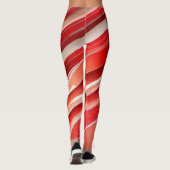 Rot und Schwarz Leggings (Rückseite)