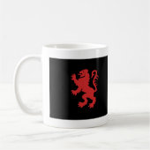 Rot und Schwarz Löwenampant Kaffeetasse (Links)