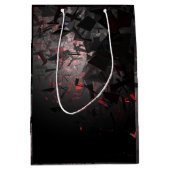 Rot und Schwarz Mittlere Geschenktüte (Vorderseite)