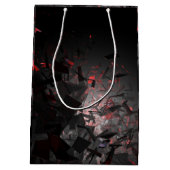 Rot und Schwarz Mittlere Geschenktüte (Rückseite)