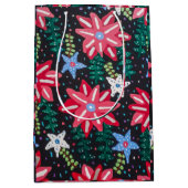 Rot und Schwarz Mittlere Geschenktüte (Vorderseite)