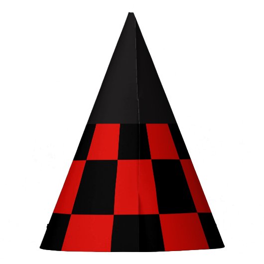 Rot und schwarz partyhütchen (Rückseite)
