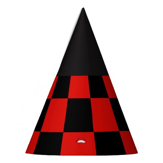 Rot und schwarz partyhütchen (Links)