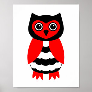 Rot und Schwarz Poster