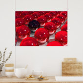 rot und schwarz poster (Küche)