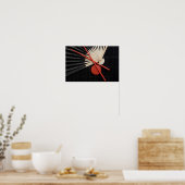 Rot und Schwarz Poster (Küche)