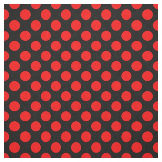 Rot und Schwarz Pünktchen Stoff (Muster)