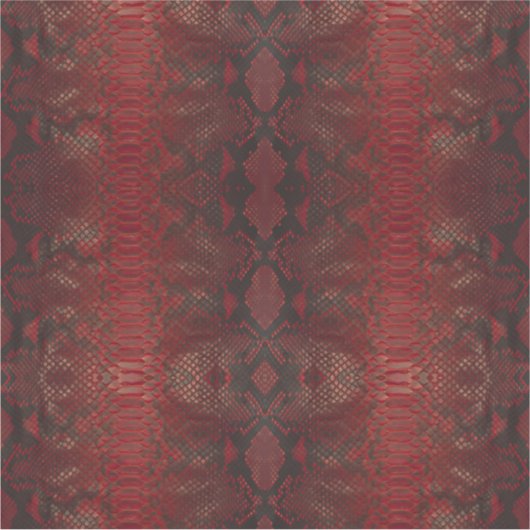 Rot und Schwarz-Python-Print Aufkleber (Vorderseite)