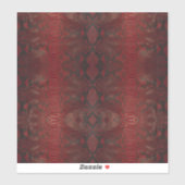 Rot und Schwarz-Python-Print Aufkleber (Blatt)