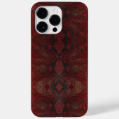 Rot und Schwarz-Python-Print Case-Mate iPhone Hülle (Rückseite)