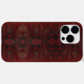 Rot und Schwarz-Python-Print Case-Mate iPhone Hülle (Rückseite (Horizontal))