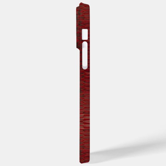 Rot und Schwarz-Python-Print Case-Mate iPhone Hülle (Rückseite / Links)