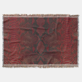 Rot und Schwarz-Python-Print Decke