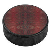 Rot und Schwarz-Python-Print Eishockey Puck (3/4)