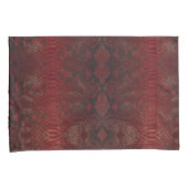 Rot und Schwarz-Python-Print Kissenbezug (Vorderseite-Rechts)