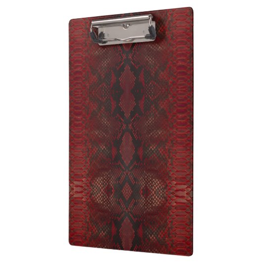 Rot und Schwarz-Python-Print Klemmbrett (Links)