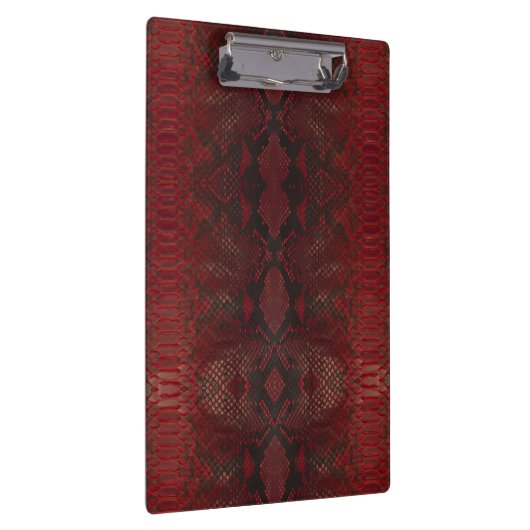 Rot und Schwarz-Python-Print Klemmbrett (Rechts)