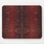 Rot und Schwarz-Python-Print Mousepad (Vorne)