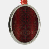 Rot und Schwarz-Python-Print Ornament Aus Metall (Rechts)