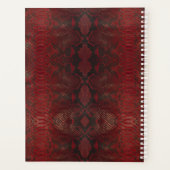 Rot und Schwarz-Python-Print Planer (Rückseite)