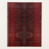 Rot und Schwarz-Python-Print Planer (Vorderseite)