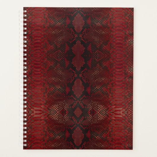 Rot und Schwarz-Python-Print Planer (Vorderseite)
