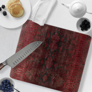 Rot und Schwarz-Python-Print Schneidebrett