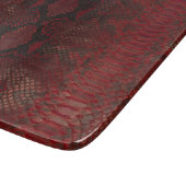 Rot und Schwarz-Python-Print Schneidebrett (Ecke)