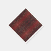 Rot und Schwarz-Python-Print Serviette (Ecke)