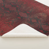 Rot und Schwarz-Python-Print Sherpadecke (3/4)