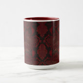 Rot und Schwarz-Python-Print Tasse (Zentrum)