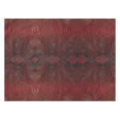 Rot und Schwarz-Python-Print Tischdecke (Vorderseite (Horizontal))