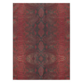 Rot und Schwarz-Python-Print Tischdecke (Vorderseite)