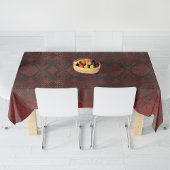 Rot und Schwarz-Python-Print Tischdecke