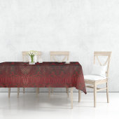 Rot und Schwarz-Python-Print Tischdecke