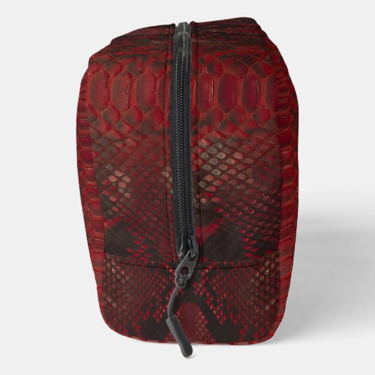 Rot und Schwarz-Python-Print Waschbeutel (Rechts)