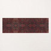 Rot und Schwarz-Python-Print Yogamatte (Rückseite (Horizontal))