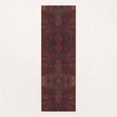 Rot und Schwarz-Python-Print Yogamatte (Vorderseite)