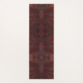 Rot und Schwarz-Python-Print Yogamatte (Rückseite)
