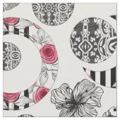 Rot und Schwarz, Quilt, Patchwork, rustikal, moder Stoff (Nahaufnahme)