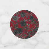 Rot und Schwarz Rose Gothic Wedding Confetti Konfetti (Klein Vorderseite)