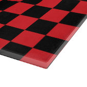 Rot und Schwarz Schneidebrett (Ecke)