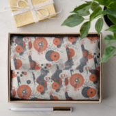 Rot und Schwarz Seidenpapier (Geschenk)