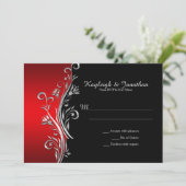 Rot und Schwarz Silver Verzierte Wirbel UAWG Ankündigung (Stehend Vorderseite)