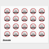 Rot und Schwarz - Sticker (Blatt)