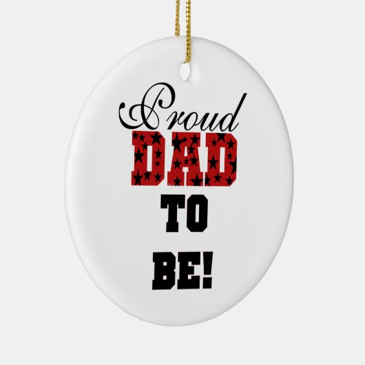 Rot und schwarz Stolz Vater als Geschenke Keramik Ornament (Rechts)