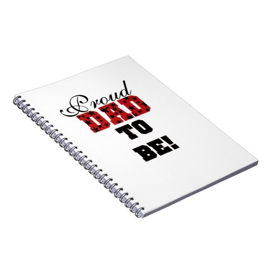Rot und schwarz Stolz Vater als Geschenke Notizblock (Rechte Seite)