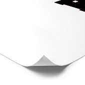 Rot und schwarz Stolz Vater als Geschenke Poster (Ecke)