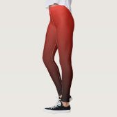 Rot und Schwarz strahlend Moderne Trendsetter Leggings (Links)